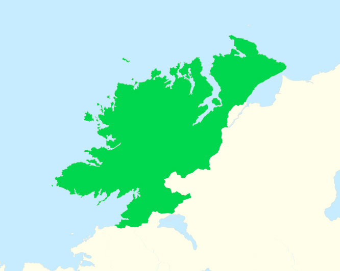 A map of county Donegal